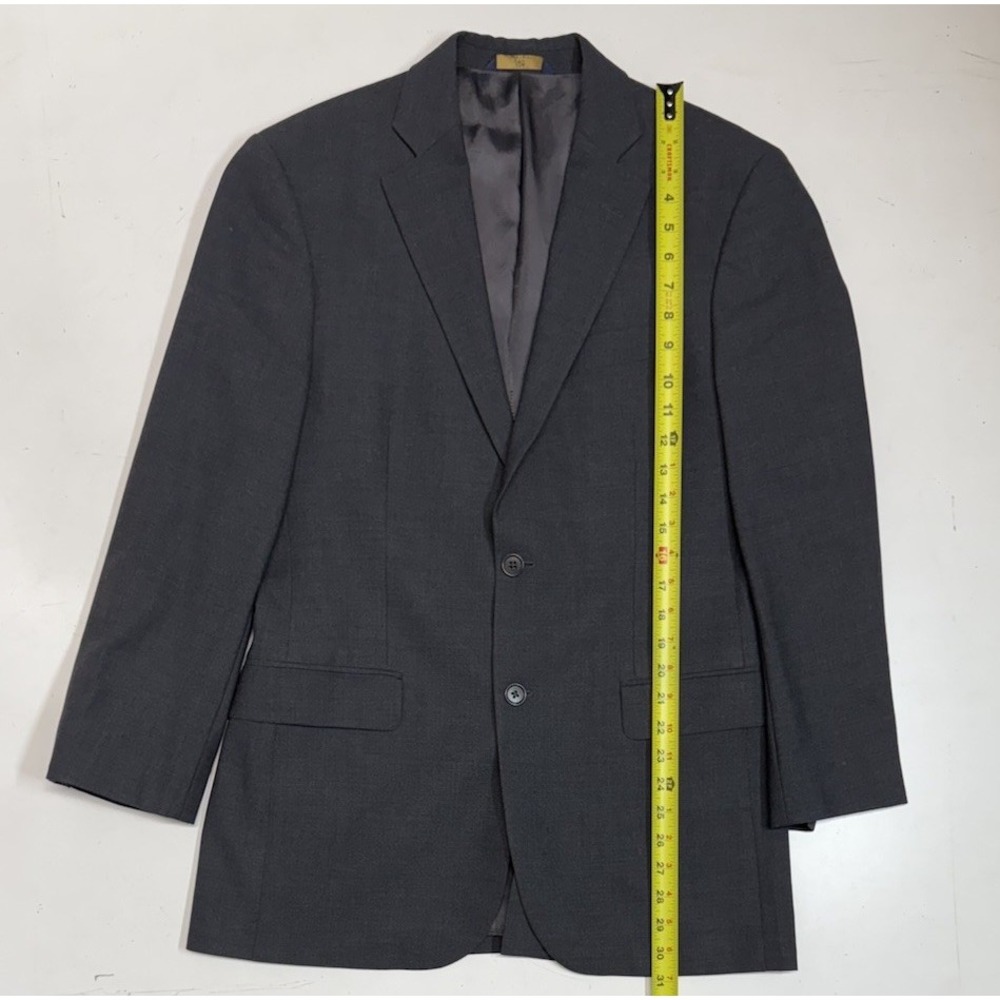 Brooks Brothers Men's 346 Stretch Wool Blazer Size 38R Charcoal Gray